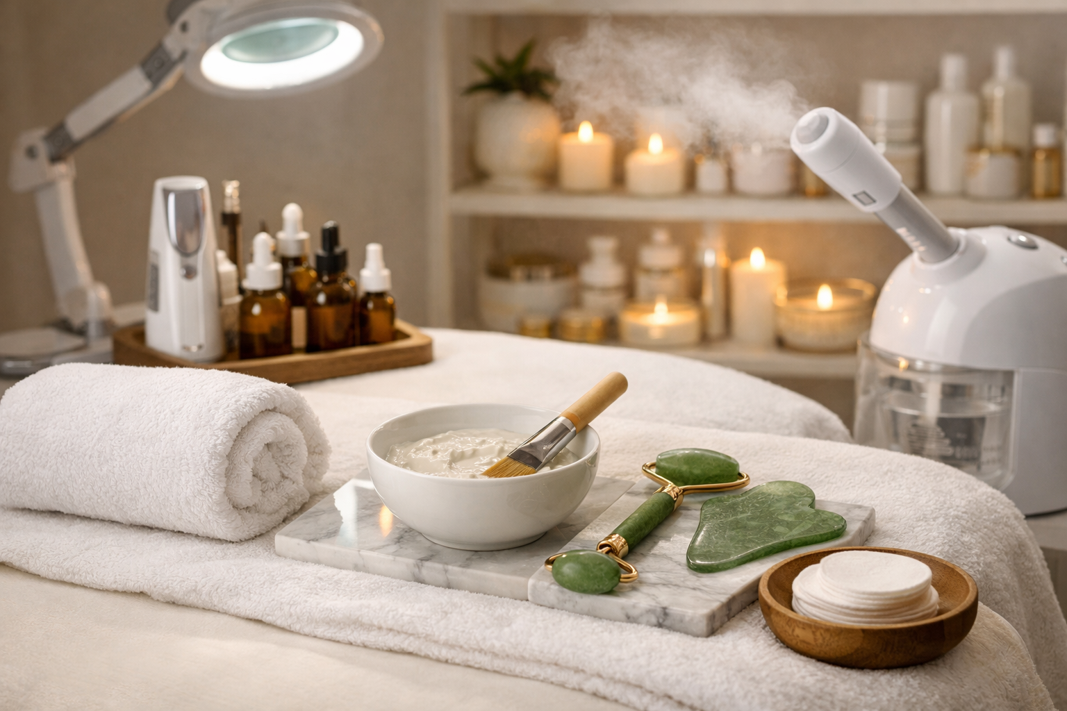 Online facial course treatment setup Institute of Beauty