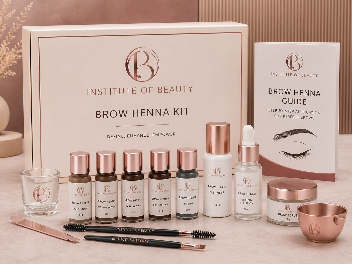 Professional Brow Henna Kit for Institute of Beauty online brow henna course