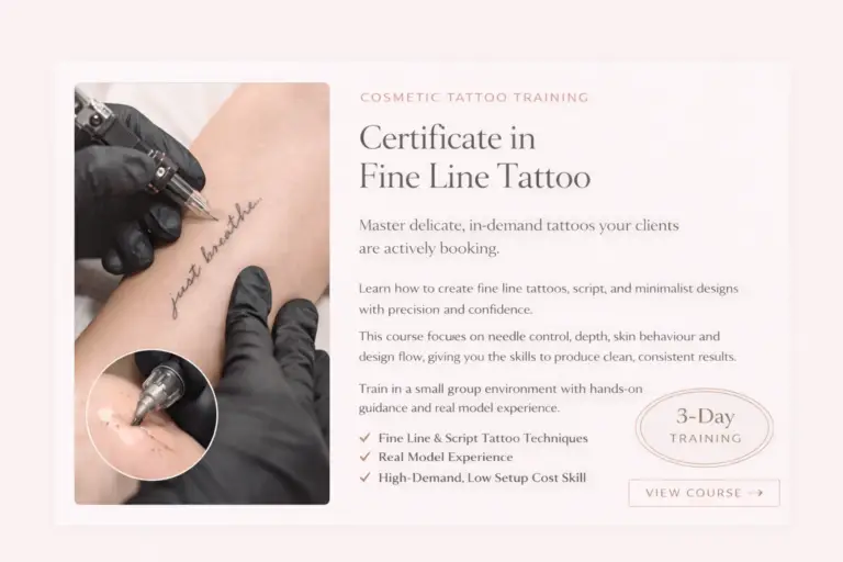 Fine line tattoo course promotion www.instituteofink.com
