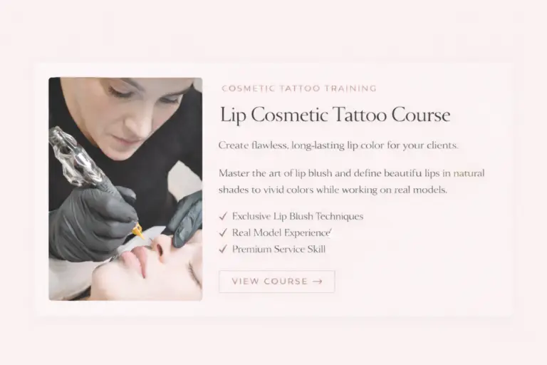 Lip cosmetic tattoo training course Brisbane