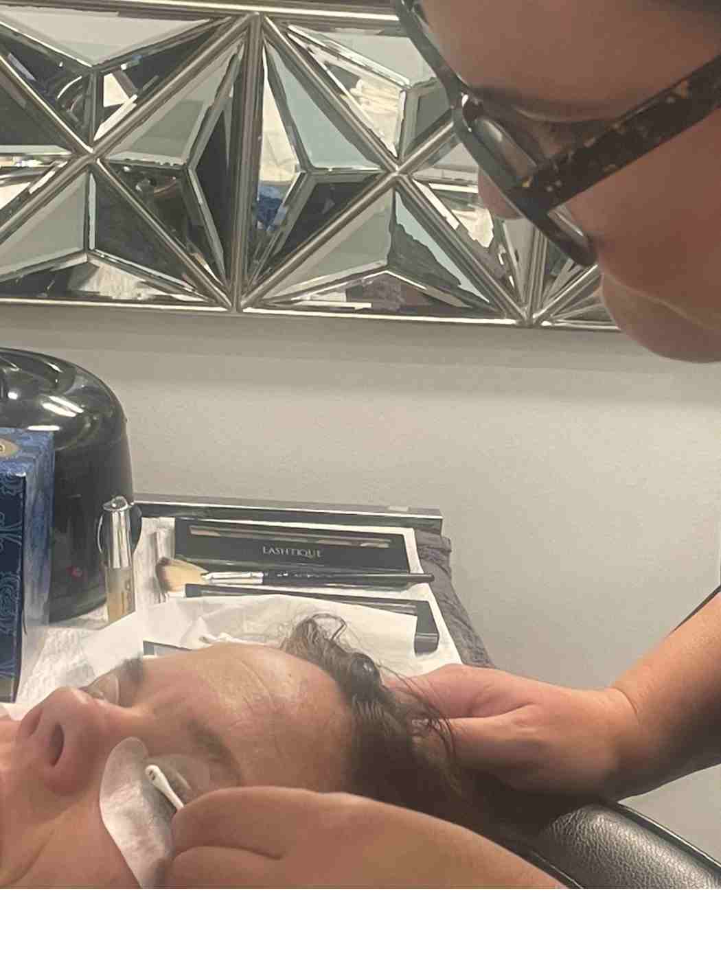 Lash student Sarah online lash lift course