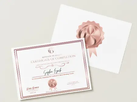 Institute of Beauty skin needling certificate